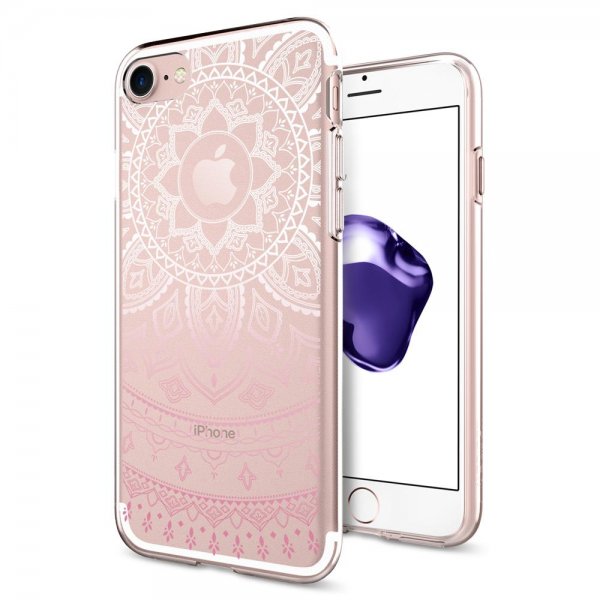 Spigen iPhone 7/8/SE Deksel Liquid Crystal Shine Pink