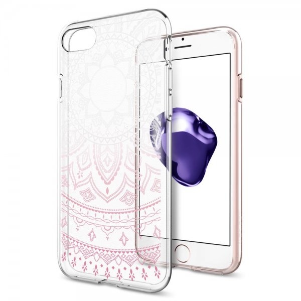 Spigen iPhone 7/8/SE Deksel Liquid Crystal Shine Pink