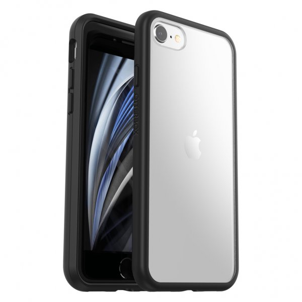 Otterbox iPhone 7/8/SE Deksel React Black Crystal