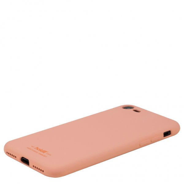 holdit iPhone 7/8/SE Deksel Silikon Pink Peach