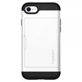 Spigen iPhone 7/8/SE Deksel Slim Armor CS Jet White