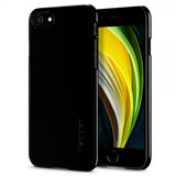 Spigen iPhone 7/8/SE Deksel Thin Fit Jet Black