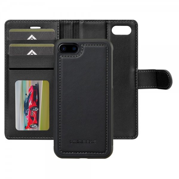 Lc.Imeeke iPhone 7/8/SE Etui Avtagbart Deksel L2 Series MagSafe Svart