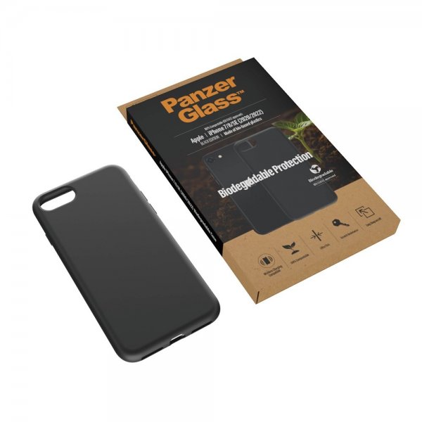 PanzerGlass iPhone 7/8/SE Deksel Biodegradable Case Svart