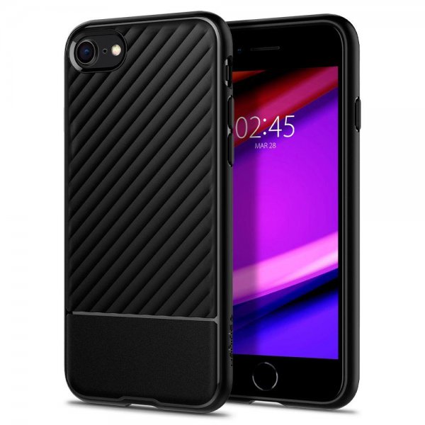 Spigen iPhone 7/8/SE Deksel Core Armor Matte Black