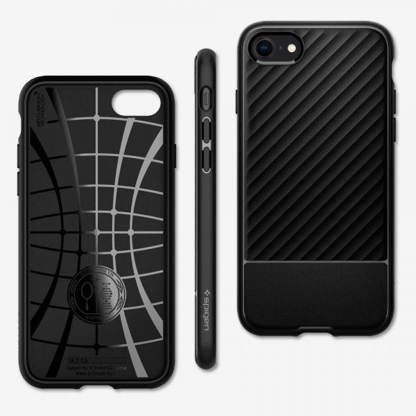 Spigen iPhone 7/8/SE Deksel Core Armor Matte Black