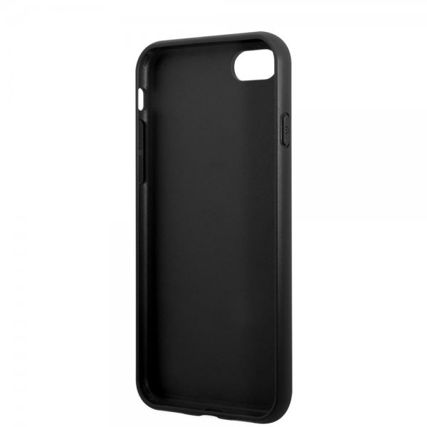 Guess iPhone 7/8/SE Deksel Saffiano Double Cardslot Svart