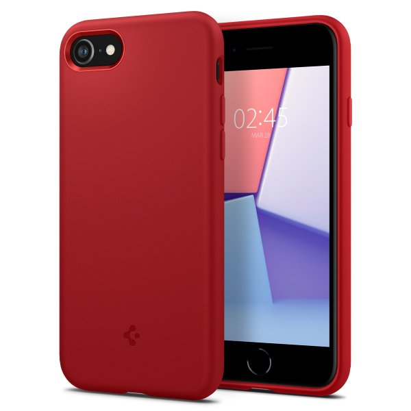 Spigen iPhone 7/8/SE Deksel Silicone Fit Rød
