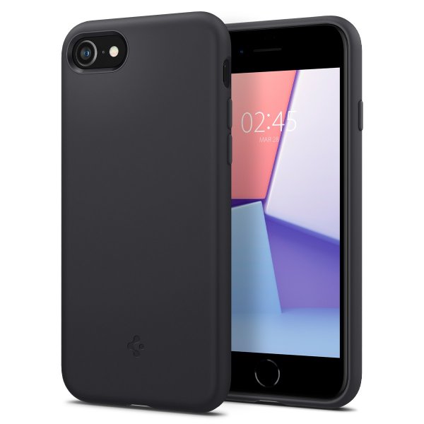 Spigen iPhone 7/8/SE Deksel Silicone Fit Svart