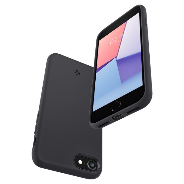 Spigen iPhone 7/8/SE Deksel Silicone Fit Svart