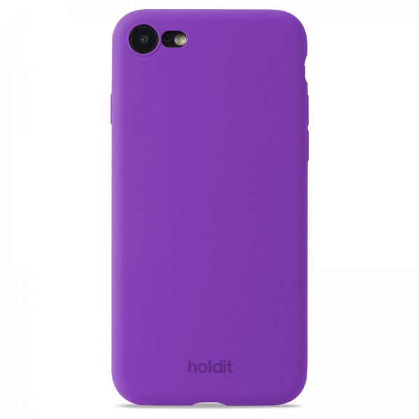 holdit iPhone 7/8/SE Deksel Silikon Bright Purple