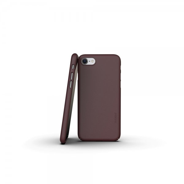 Nudient iPhone 7/8/SE Deksel Thin Case V3 Sangria Red