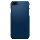 Spigen iPhone 7/8/SE Deksel Thin Fit Navy Blue