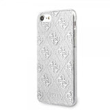 Guess iPhone 7/8/SE Deksel Glitter Cover Peony Sølv