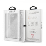 Guess iPhone 7/8/SE Deksel Glitter Cover Peony Sølv