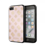 Guess iPhone 7/8/SE Deksel Glitter Peony Rosa