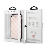 Guess iPhone 7/8/SE Deksel Glitter Peony Rosa