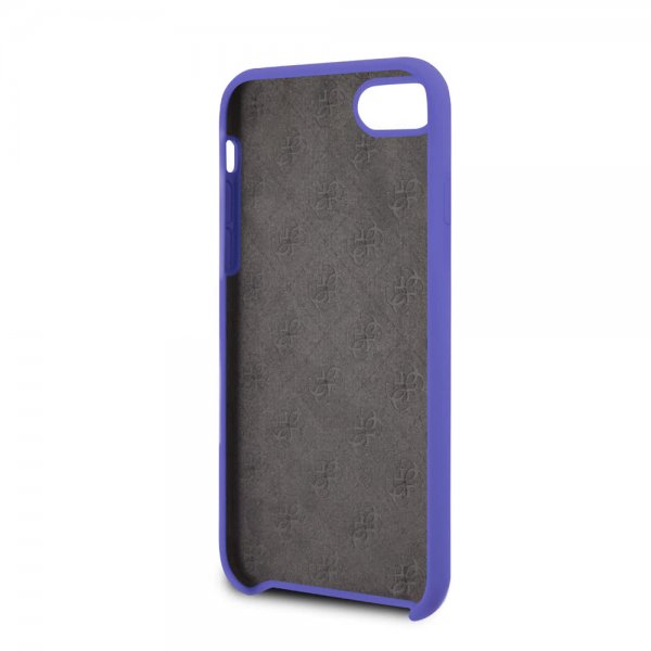 Guess iPhone 7/8/SE Deksel Silikoni Logo Lilla