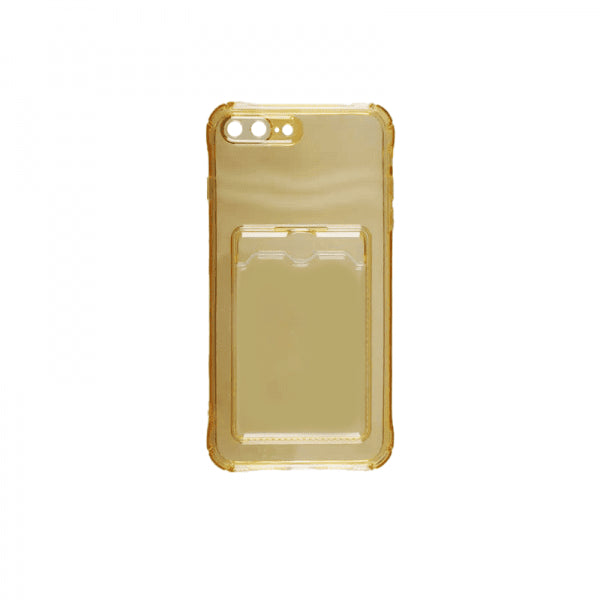 iPhone 7 Plus/iPhone 8 Plus Deksel Kortholder Støtsikker Gul