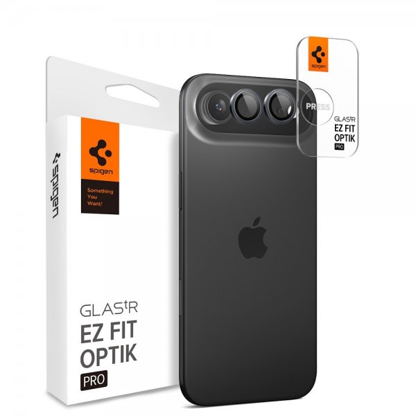 Spigen iPhone Air Kamerabeskytter GLAS.tR EZ Fit Optik Pro 2-pakning Grå
