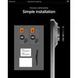 Spigen iPhone Air Kamerabeskytter GLAS.tR EZ Fit Optik Pro 2-pakning Svart