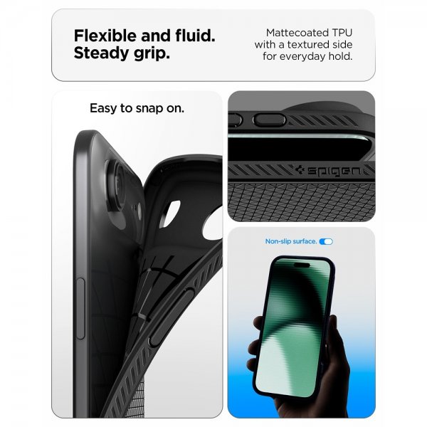Spigen iPhone Air Deksel Liquid Air Matte Black