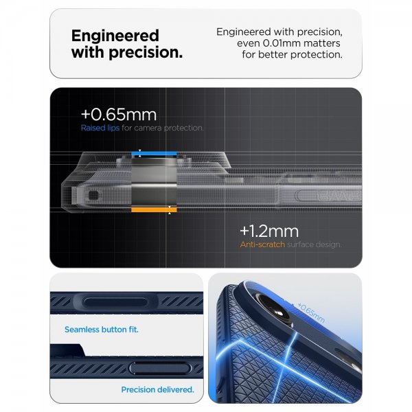 Spigen iPhone Air Deksel Liquid Air Navy Blue
