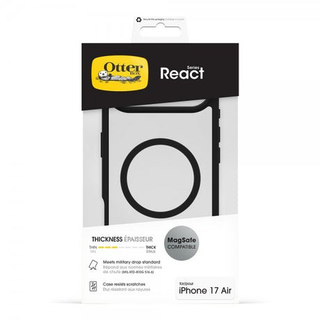 Otterbox iPhone Air Deksel React MagSafe Black Crystal