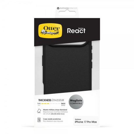 Otterbox iPhone Air Deksel React MagSafe Svart