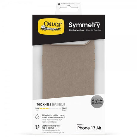 Otterbox iPhone Air Deksel Symmetry Cactus Leather MagSafe Grey Comfort