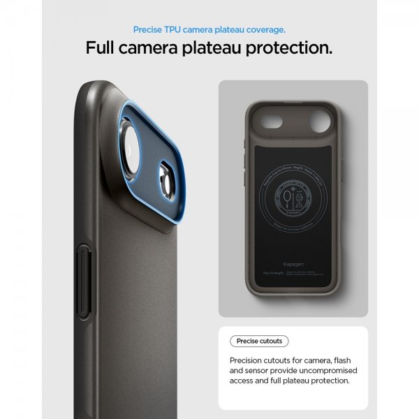 Spigen iPhone Air Deksel Thin Fit MagFit Gunmetal