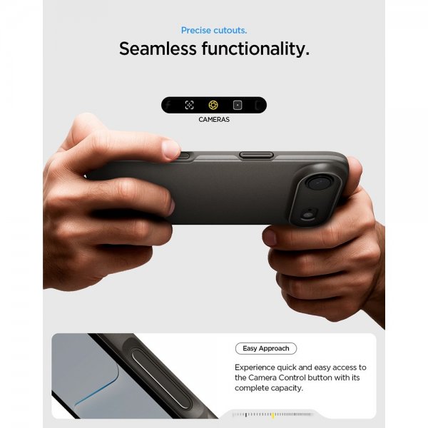 Spigen iPhone Air Deksel Thin Fit MagFit Gunmetal