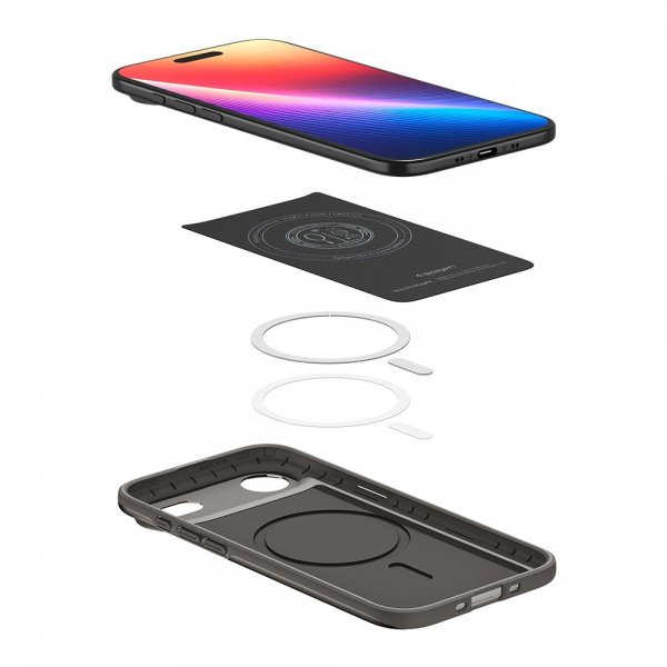 Spigen iPhone Air Deksel Thin Fit MagFit Gunmetal