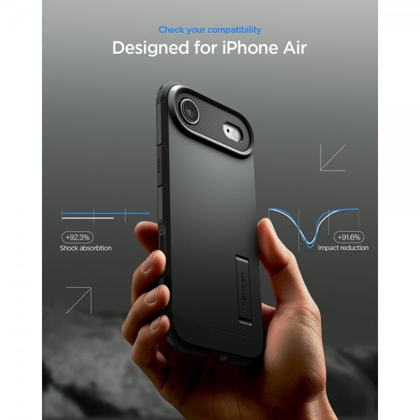 Spigen iPhone Air Deksel Tough Armor T MagFit Svart
