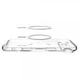 Spigen iPhone Air Deksel Ultra Hybrid MagFit Clear Graphite