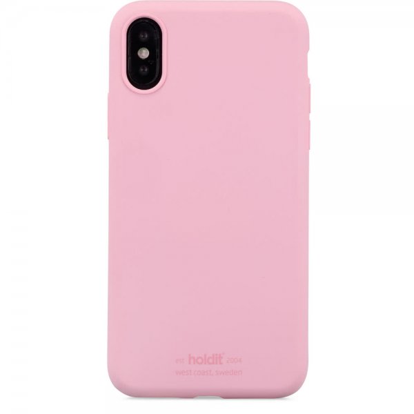 holdit iPhone X/Xs Deksel Silikon Rosa