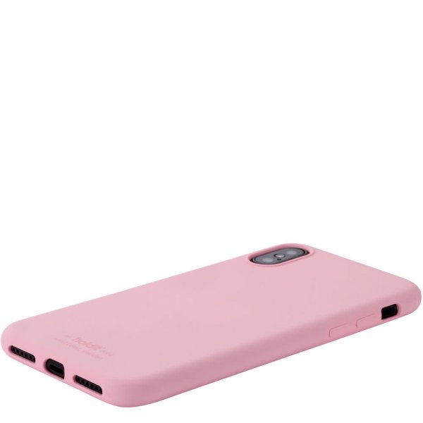 holdit iPhone X/Xs Deksel Silikon Rosa