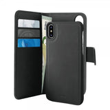 Puro iPhone X/Xs Etui Wallet Detachable 2 in 1 Svart