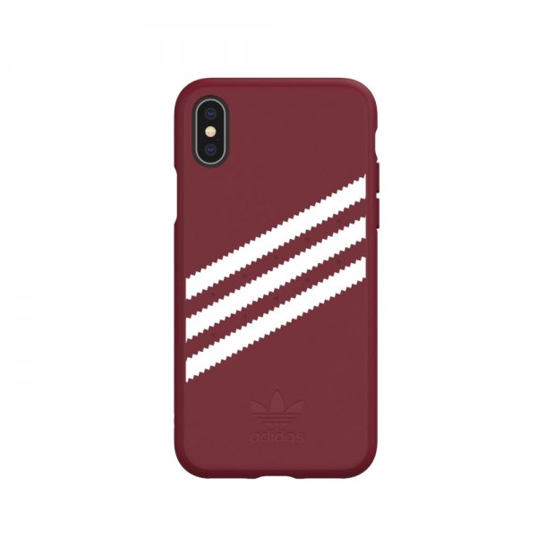 Adidas iPhone X/Xs Deksel OR Formstøpt Etui SS19 SUEDE Burgundy