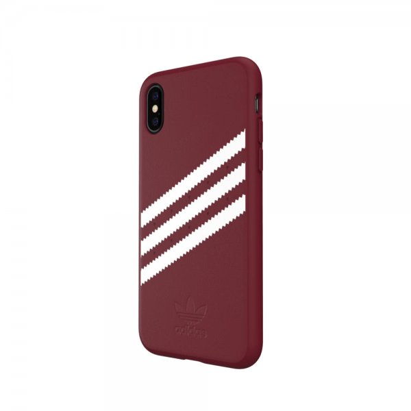 Adidas iPhone X/Xs Deksel OR Formstøpt Etui SS19 SUEDE Burgundy