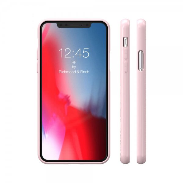 Richmond & Finch iPhone X/Xs Deksel Pink Marble Gold