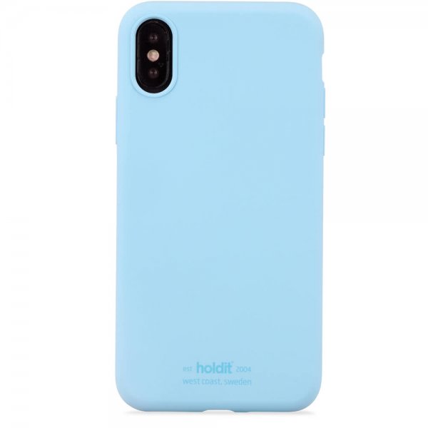 holdit iPhone X/Xs Deksel Silikon Ljusblå