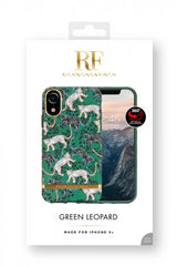 Richmond & Finch iPhone Xr Deksel Green Leopard
