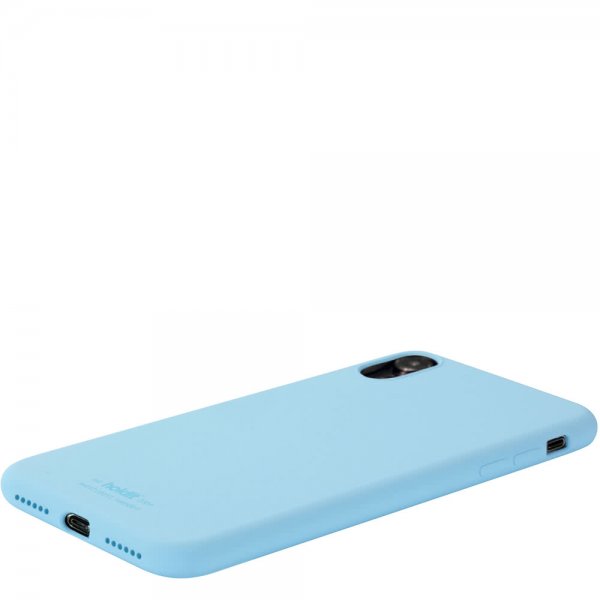 holdit iPhone Xr Deksel Silikon Ljusblå
