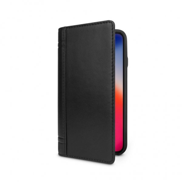 Twelve South iPhone Xs Max PlånboksEtui Journal Ekte Skinn Svart