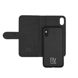 Rvelon iPhone Xs Max Etui Detachable Wallet Case Svart