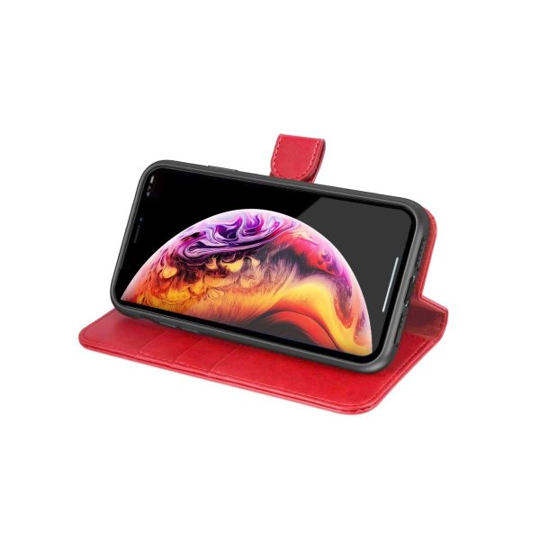 iPhone Xs Max Etui med Stativ Rød