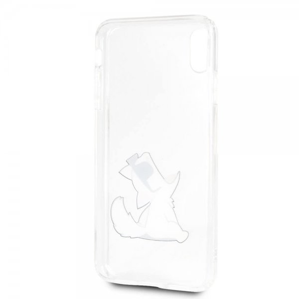 Karl Lagerfeld iPhone Xs Max Deksel Fun ChouPETte Transparent
