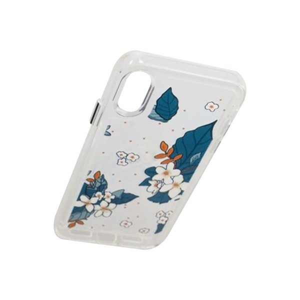 iPhone X/iPhone Xs Deksel Motiv Blå Blad