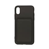 iPhone X/iPhone Xs Deksel Kortholder Svart